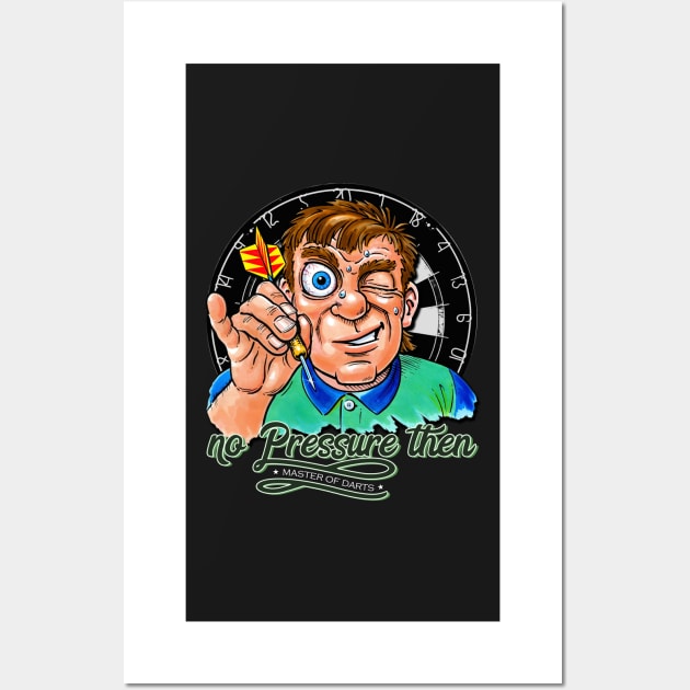 Funny Darts Player Wall Art by norules